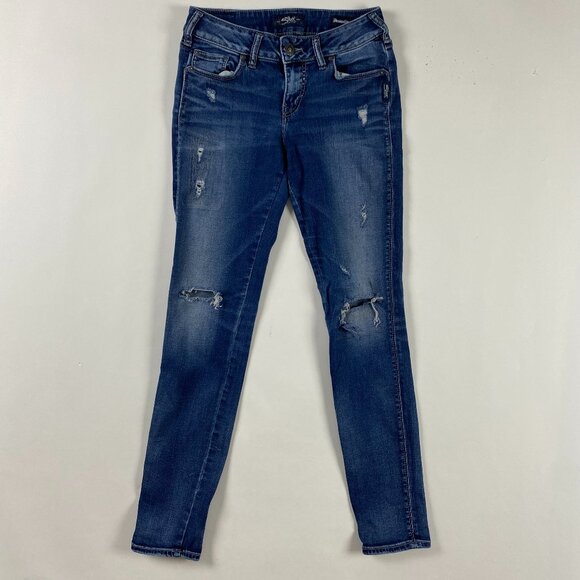 Silver Jeans Denim - Silver Jeans Suki Mid Skinny Jeans Womens 28 x 31